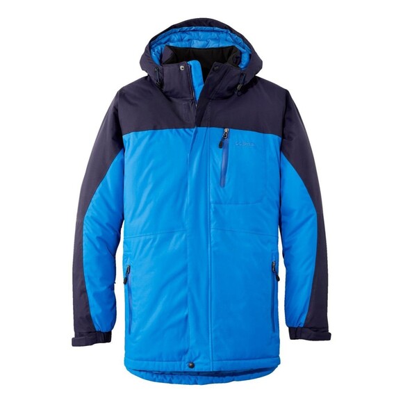 LL Bean Rugged Ridge Parka Winter Snow Coat Warm 290708 Waterproof Blue Men XXL - Picture 1 of 8